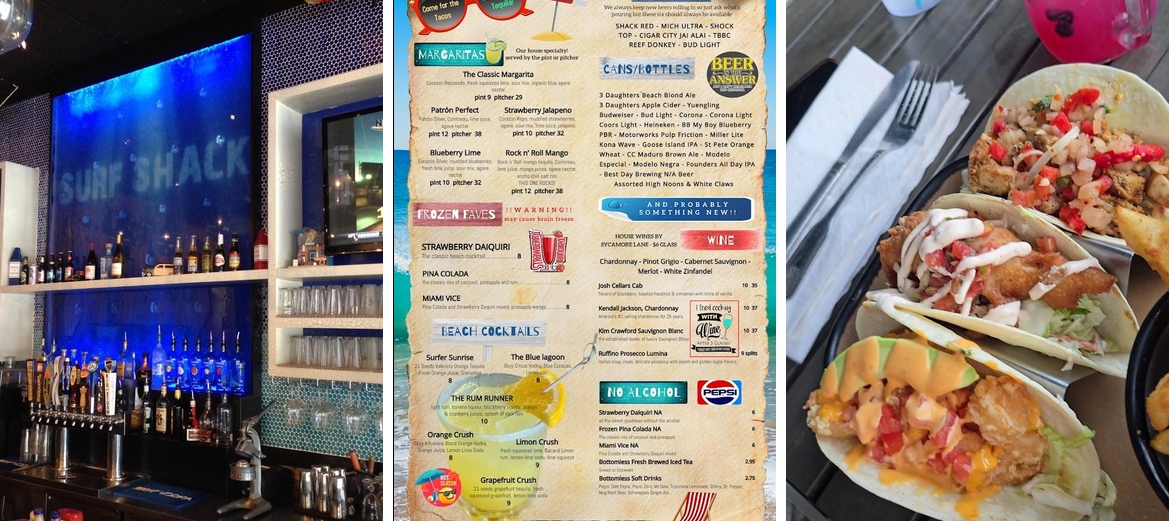 Surf Shack Coastal Kitchen Menu